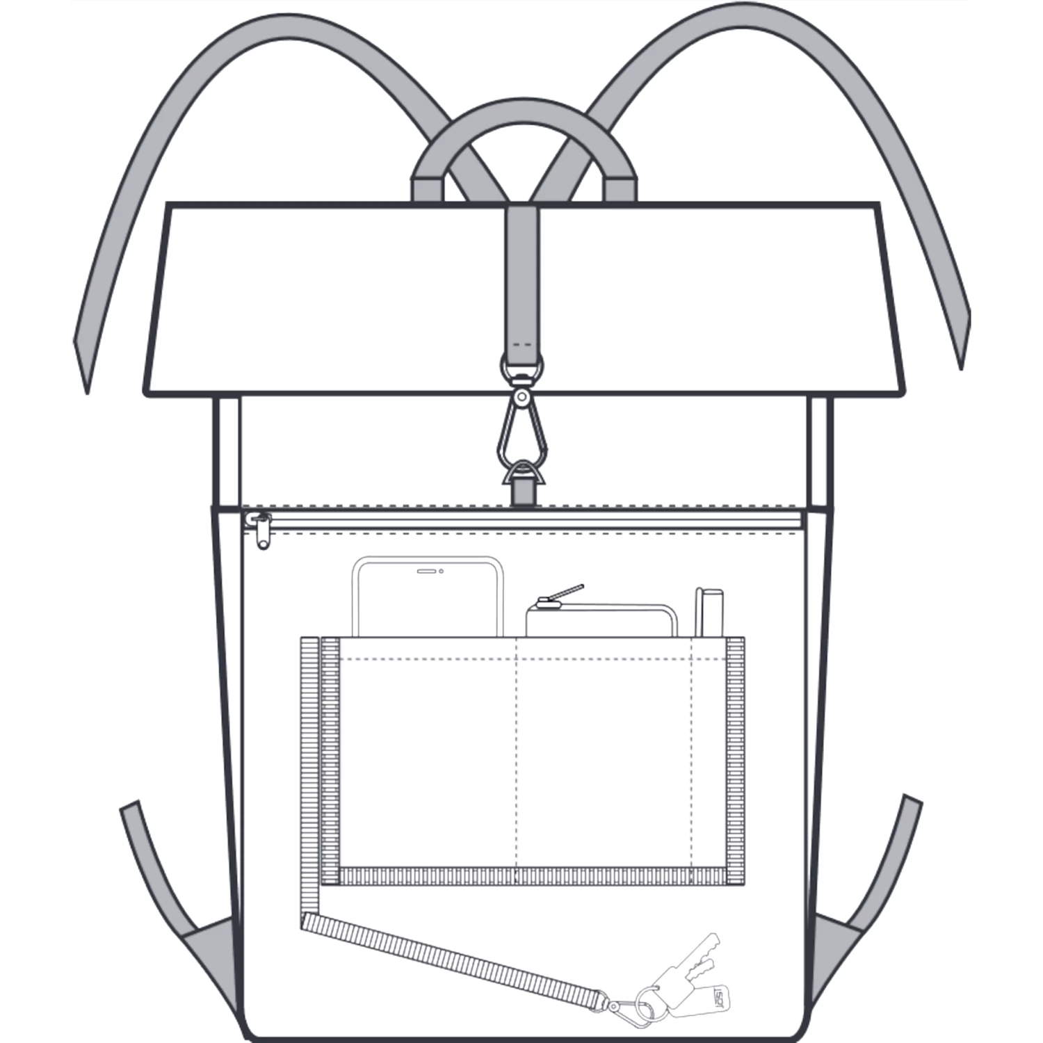 JOST STOCKHOLM Kurierrucksack - Schwarz 8 JOST STOCKHOLM Kurierrucksack - Schwarz – Bild 8