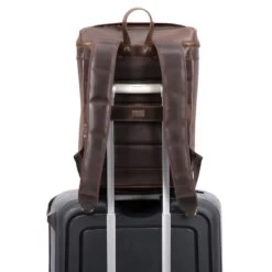 Leder Rucksack Siwa - Braun / Dots -Ausgewählte Reisespeichergeschäfte 1051523 1120SIW016DOT5