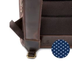 Leder Rucksack Siwa - Braun / Dots -Ausgewählte Reisespeichergeschäfte 1051523 Siwa dots